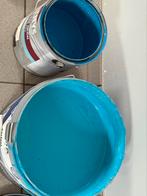 Verf kleur blauw, Doe-het-zelf en Bouw, Ophalen, Zo goed als nieuw, Blauw, Verf