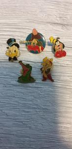 Set van 5 vintage Disneyspeldjes uit de jaren 90 - Officiële, Ophalen of Verzenden, Gebruikt, Figuurtje, Speldje of Pin
