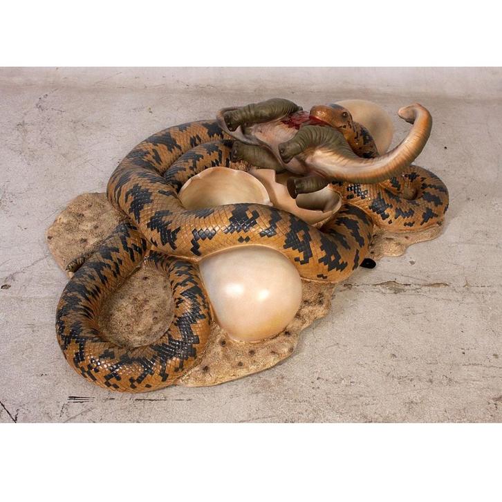 Dîner Pythons — serpent, largeur 123 cm, Collections, Collections Animaux, Neuf, Enlèvement