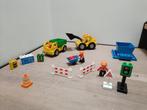 lego DUPLO constructiewerken voertuigen + mannetjes, Enlèvement, Utilisé, Briques en vrac, Duplo