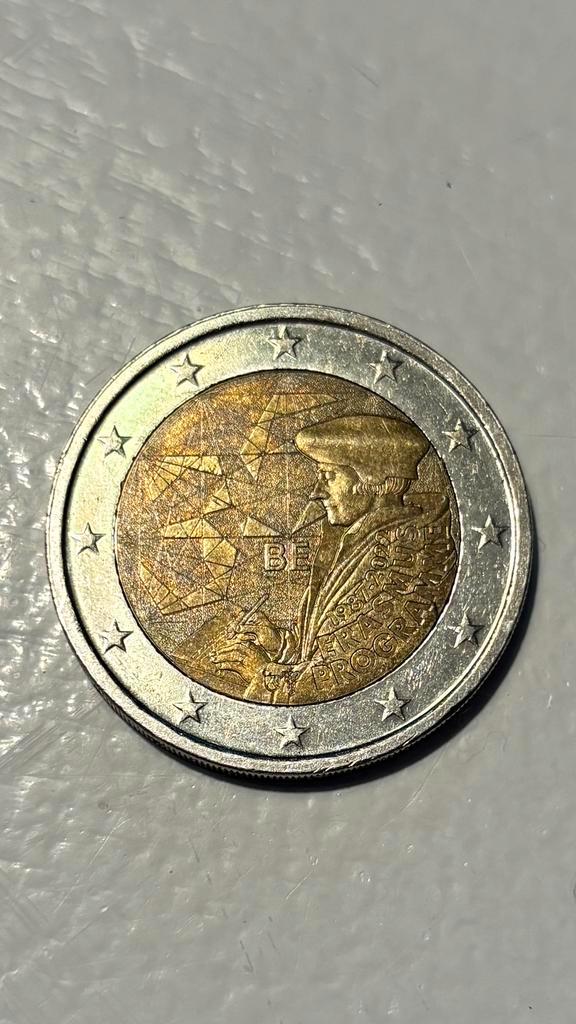 Piece rare 2 euro erasme, Postzegels en Munten, Munten | Europa | Euromunten, 2 euro, Ophalen of Verzenden