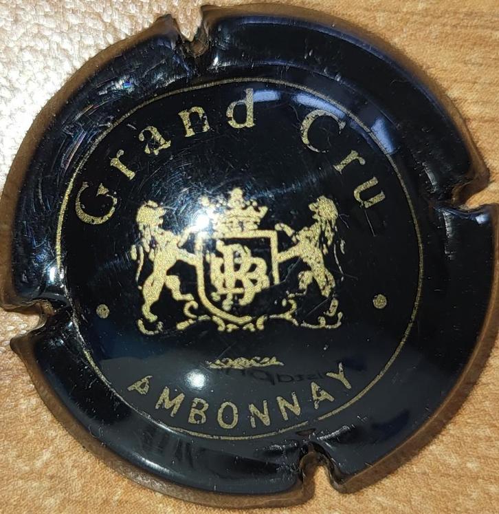 Capsule Champagne Bernard BREMONT noir/or nr.09, Verzamelen, Wijnen, Gebruikt, Champagne, Frankrijk, Ophalen of Verzenden