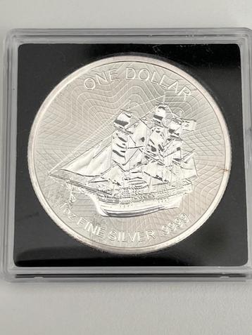 Zilveren munt 1oz Cook Islands 2017, Enlèvement ou Envoi, Monnaie en vrac, Argent