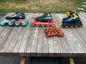 Skeelers: 2p professioneel + 1p recreatie + extra wielenset beschikbaar voor biedingen