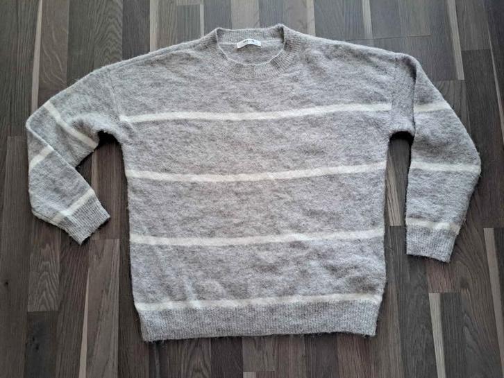 MSCH Copenhagen Alpaca Wol Trui - M/L, Vêtements | Femmes, Pulls & Gilets, Comme neuf, Taille 38/40 (M), Gris, Enlèvement ou Envoi