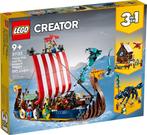 Lego creator 3in1 viking ship midgard serpent new sealed, Ophalen of Verzenden, Nieuw, Complete set, Lego