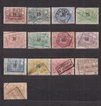 Belgique Timbres chemins de fer 1895 TR15-TR27, Envoi, Affranchi, Oblitéré
