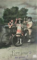 FANTASIEKAARTEN- KINDEREN OP HUN FIETS- 1913, Gelopen, Kinderen, Ophalen of Verzenden, Voor 1920