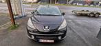 Peugeot 207cc 2009 – Diesel – 180.000 km, Auto's, Zwart, Cabriolet, Zwart, Leder