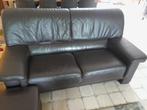 Lederen zetel 3 en 2,5 zit., Enlèvement, Utilisé, Cuir