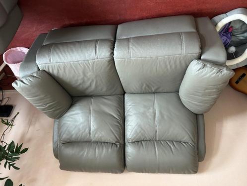 Lederen zetel 2 en 3 zits relax, Huis en Inrichting, Zetels | Zetels, Gebruikt, Rechte bank, Vierpersoons of meer, 250 tot 300 cm