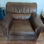 Bruine leren fauteuil (zeer compact!)

Een must see!, Ophalen, Zo goed als nieuw, Leer