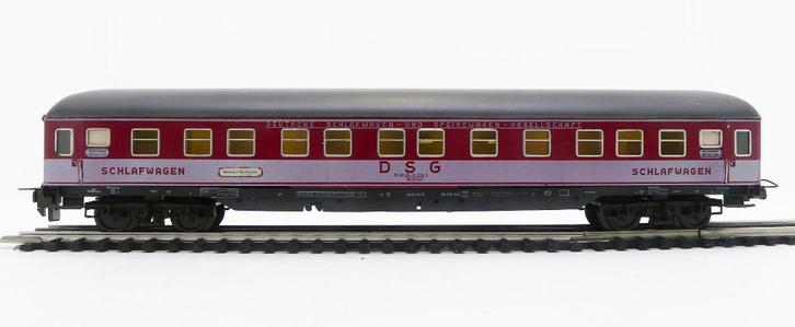 Trix Express 3363 Wagon slaapwagen „pop-farben” WLAB ümg, Hobby en Vrije tijd, Modeltreinen | H0, Gebruikt, Wagon, Gelijkstroom