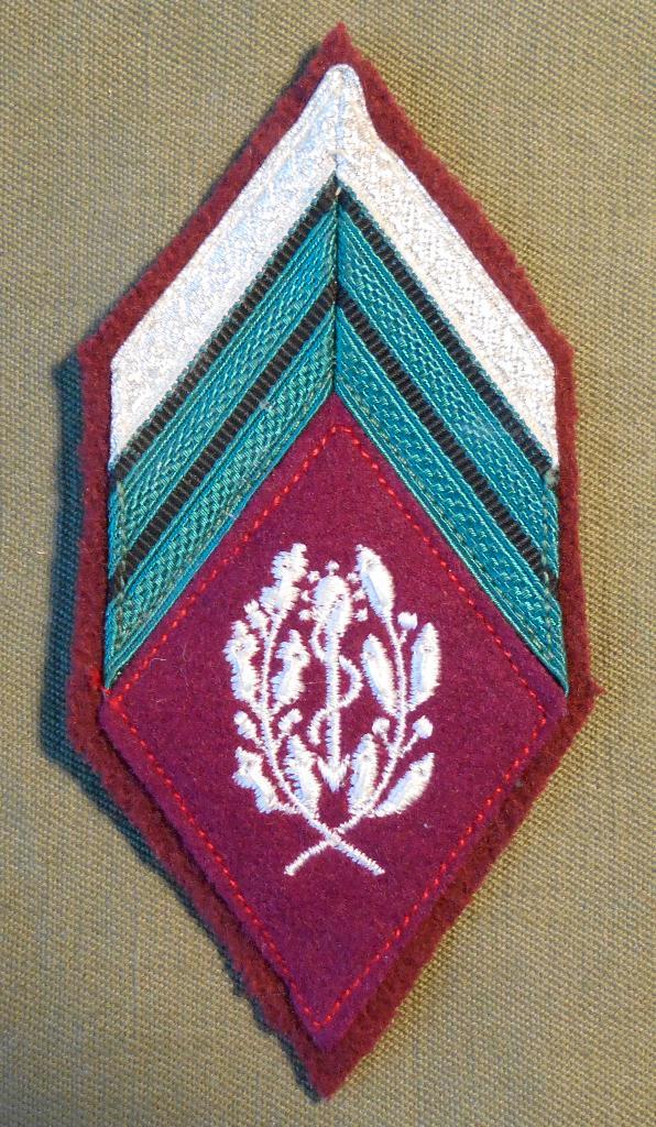 LEGION ETRANGERE / ECUSSON LOSANGE GRADES / INFIRMIER, Collections, Objets militaires | Général, Armée de terre, Envoi