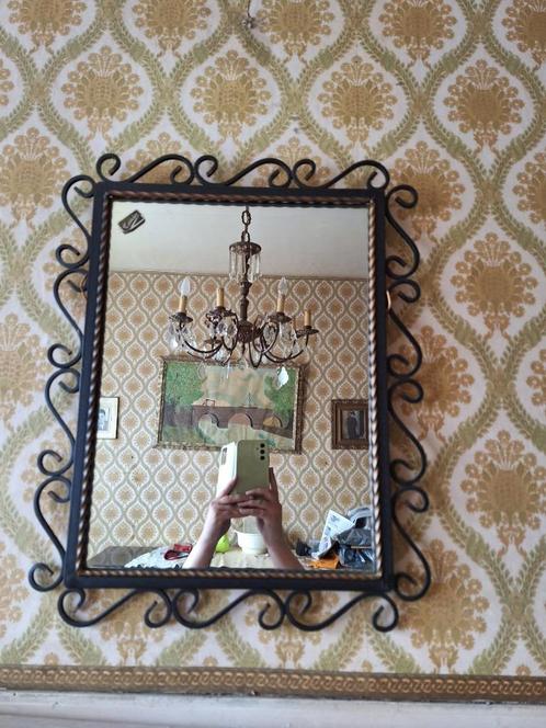Beau miroir vintage en fer forgé des années 1960, tablofer p, Antiquités & Art, Antiquités | Miroirs, Moins de 50 cm, Moins de 100 cm