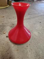 Glazen vaas, Huis en Inrichting, Woonaccessoires | Vazen, Ophalen of Verzenden, Rood, Glas