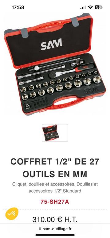 Coffret à douille Sam, Enlèvement, Comme neuf
