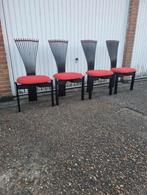 Westnofa totem stoelen 4, Huis en Inrichting, Ophalen, Hout, Gebruikt, Rood