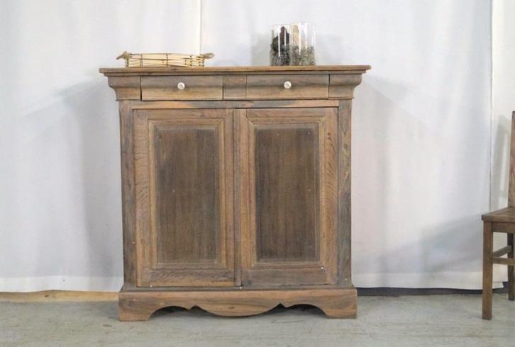 Zwaar antieke landelijke Louis Philippe buffetkast H 111cm, Huis en Inrichting, Kasten | Buffetkasten, Gebruikt, 100 tot 150 cm