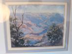Schilderij berglandschap 28cmx23cm, Ophalen of Verzenden