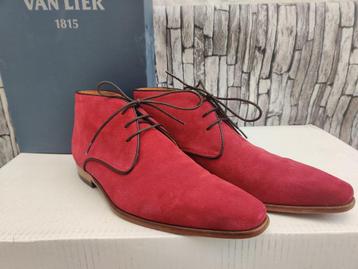 Van Lier rood suede laarsjes voor mannen - Maat 42,5 beschikbaar voor biedingen