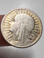 Polen 2 zl Queen Polonia 1932 zilver, Ophalen of Verzenden, Polen, Zilver