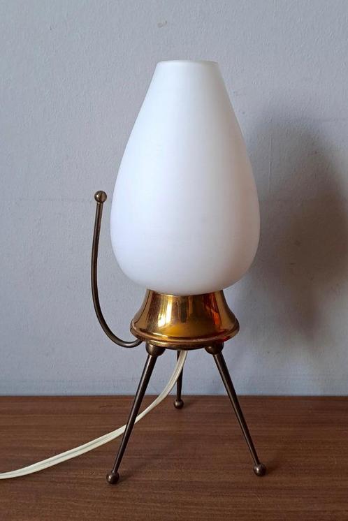 Lampe de table tripode vintage - Années 50-60, Antiquités & Art, Curiosités & Brocante, Enlèvement ou Envoi