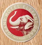 Grand Hotel Elefant Graz - Vintage label - Label 220, Verzamelen, Ophalen of Verzenden