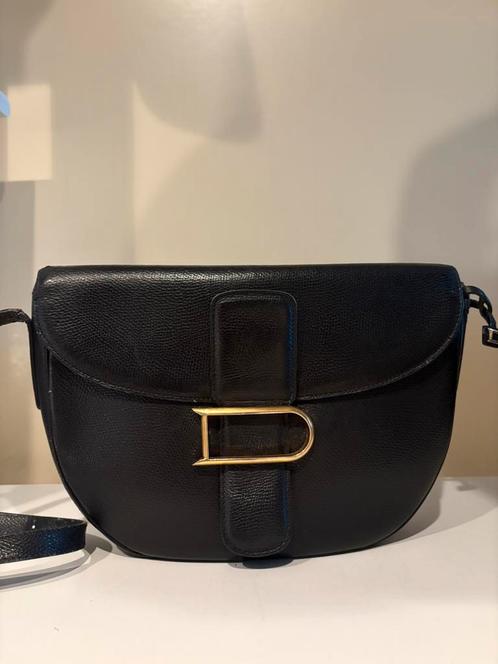 Delvaux vintage cross body tas, Handtassen en Accessoires, Tassen | Schoudertassen, Zwart, Ophalen of Verzenden