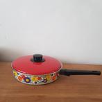 Heel mooie vintage emaille pan met deksel, Ophalen of Verzenden, Zo goed als nieuw