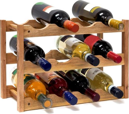 Klein flessenrek voor 12 wijnflessen GRATIS LEVERING, Huis en Inrichting, Woonaccessoires | Wijnrekken, Nieuw, Minder dan 50 cm