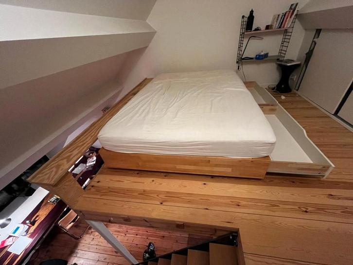 Lit double Ikea, Maison & Meubles, Ameublement | Revêtements de sol, Enlèvement