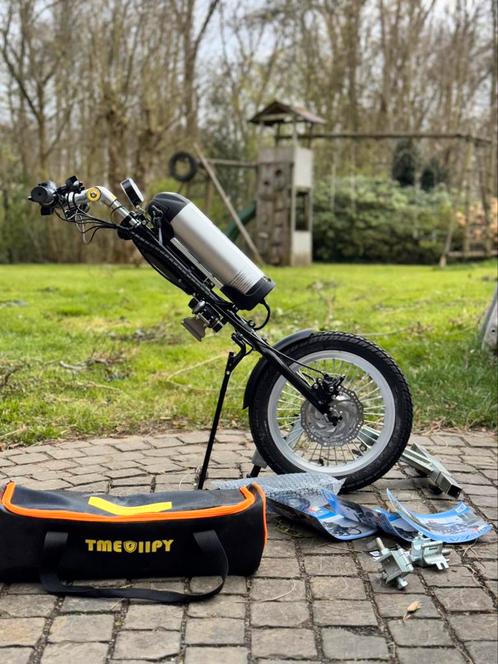 Elektrische Handbike voor Rolstoel | Nieuwstaat+Accessoires, Diversen, Rolstoelen, Nieuw, Elektrische rolstoel, Inklapbaar, Ophalen of Verzenden