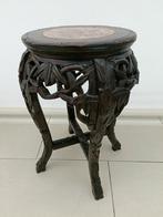 Chinees bijzettafel, antiek piedestal, oude planten kruk, Ophalen