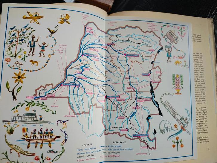 Congo belge 2 livres Belges d'outre-mer chromos Thiriar, Livres, Histoire nationale, Utilisé, 20e siècle ou après, Enlèvement ou Envoi