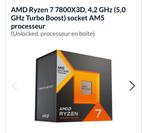 AMD Ryzen 7 7800x3d, Computers en Software, Ophalen of Verzenden, Zo goed als nieuw