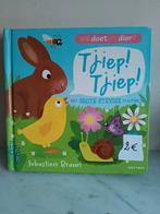 Sebastien Braun - Hoe doet dit dier? Tjiep! Tjiep!, Boeken, Kinderboeken | Baby's en Peuters, Ophalen, Zo goed als nieuw, Sebastien Braun