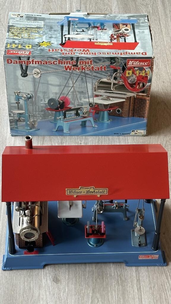 WILESCO stoombootwerkplaats D141 + doos - nieuw - 320€, Antiek en Kunst, Antiek | Speelgoed, Ophalen