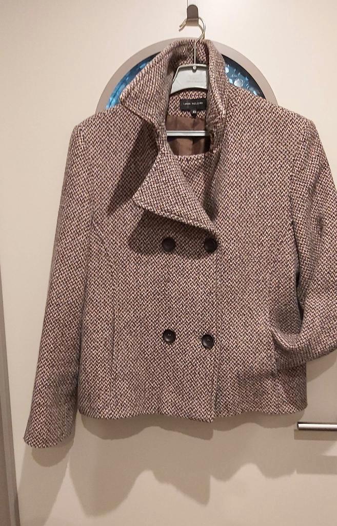 Lener Industry, korte mantel - jasje, blazer, mt 42, 40% wol, Kleding | Dames, Jassen | Winter, Zo goed als nieuw, Maat 42/44 (L)