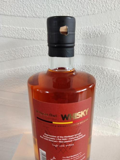 The Belgian Owl whisky vintage nr 6 old 12 year, Verzamelen, Wijnen, Zo goed als nieuw, Ophalen of Verzenden