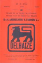 PROGRAMMA BEKER v BELGIE 1972 RSC ANDERLECHT v STANDARD CL, Ophalen of Verzenden, Zo goed als nieuw