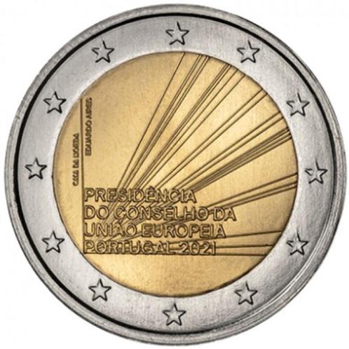 2 euro Portugal 2021 Voorzitterschap, Postzegels en Munten, Munten | Europa | Euromunten, Losse munt, 2 euro, Portugal, Ophalen of Verzenden