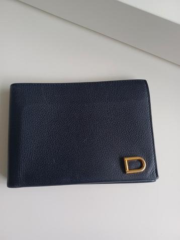 DELVAUX Vintage marineblauwe portemonnee met logo beschikbaar voor biedingen