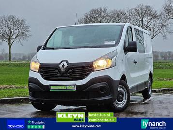 Renault TRAFIC 1.6 DCI DUBBEL CAB AC EURO6, Auto's, Cruise Control, Renault, Wit, Bedrijf