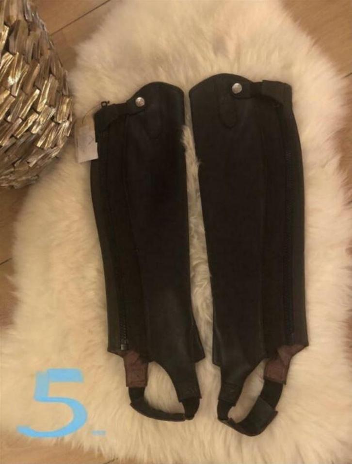 Mooie bruin lederen chaps van Busse - NIEUW - SL, LL, Dieren en Toebehoren, Paardrijkleding, Nieuw, Dames, Heren, Schoeisel, Ophalen of Verzenden