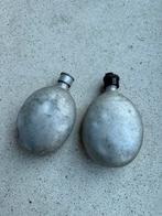 Wo2 lot van 2 Duitse drinkflessen, Verzamelen, Ophalen of Verzenden