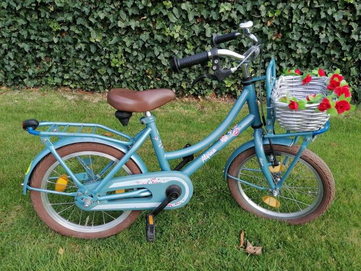 16" meisjesfiets ALPINA, Fietsen en Brommers, Fietsen | Meisjes, Zo goed als nieuw, 16 inch, Handrem, Ophalen