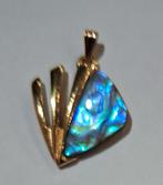 Leuke hanger, Handtassen en Accessoires, Kettinghangers, Blauw, Goud