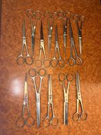 antieke inox kappersscharen en scheermessen, Antiek en Kunst, Ophalen