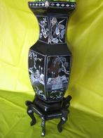 Vietnam - paar vazen ingelegd met parelmoer   F227, Antiek en Kunst, Ophalen of Verzenden